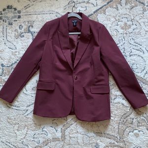 NWOT Burgundy Blazer